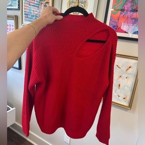ASTR the Label sweater in red - cut out